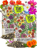 Seed Needs Wildflower Seeds Hummingbird and Butterfly Seed Mix | 2 Packs (1 Ounce Each) No Filler 23 Varieties Garden Seeds Annual & Perennial Species | Pollinator Attracting Flower Seed | Bulk