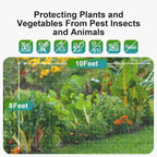 Garden Netting Pest Barrier: 8'x10' Fine Bug Netting for Garden Protection Row Cover Raised Bed Screen Mesh Greenhouse Mosquito Net, Protecting Tree Plants Vegetable Flowers Fruits