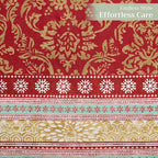 Maison d' Hermine Table Runner 100% Cotton Double Layer Table Runners 72 inches Long for Thanksgiving Christmas Decorations Home Kitchen Dining Party Wedding (Sofia, 14.5" x 72")