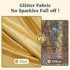 20ftx10ft Gold Sequin Backdrop Curtain for Parties, 4 Panels 5x10FT Shimmer Wrinkle Free Glitter Photo Backdrop Drapes Back Drop Cloth for Wedding Birthday Christmas Photography Background