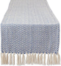 DII Woven Basic Tabletop Collection, Chevron Table Runner, 15x108, Nautical Blue