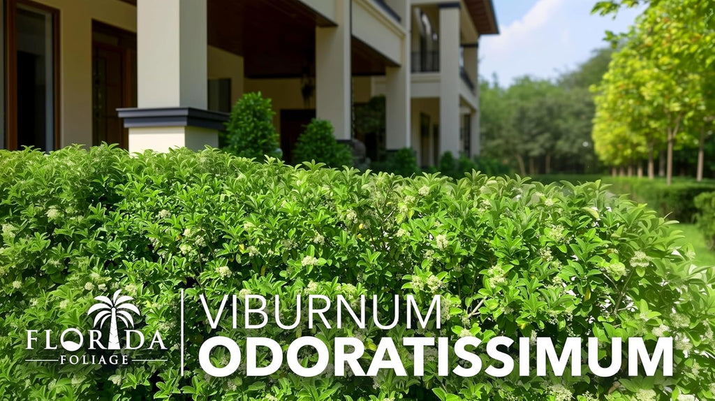 Viburnum Odoratissimum | 40 Live Plants | Viburnum odoratissimum | Fast Growing Privacy Hedge | Evergreen Screening Shrub
