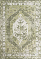 Unique Loom Outdoor Traditional Collection Area Rug - Valeria (10' x 14' 1" Rectangle, Green/ Light Green)