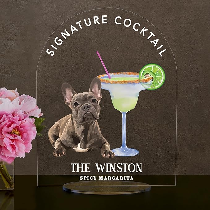 Pet Signature Drink Wedding Signs