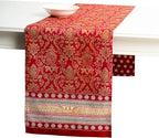 Maison d' Hermine Table Runner 100% Cotton Double Layer Table Runners 72 inches Long for Thanksgiving Christmas Decorations Home Kitchen Dining Party Wedding (Sofia, 14.5" x 72")