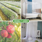 JEYODA Garden Netting Plant Covers Net Ultra Fine Mesh Pest Barrier Net Tree Vegetable Mesh Protection Netting Greenhouse Row Nets (10 * 33ft(3 * 10m))