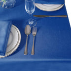 Cupuamon Square Tablecloth 52x52 inch Washable Polyester Fabric Table Cloth for Wedding Party Dining Banquet Decoration（52x52,Mediterranean Bule）