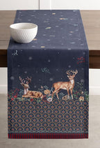 Maison d' Hermine Table Runner 100% Cotton Single Layer Table Runners 108 inches Long for Thanksgiving Christmas Decorations Home Kitchen Dining Party Wedding (Christmas Joy, 14.5" x 108")