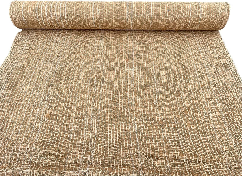 Sandbaggy Coconut Erosion Control Blanket – 3.75 ft x 120 ft Coir Mat for Soil Retention, Slope Stabilization, Plant Growth & Ground Cover–Ideal for Hillsides & DOT Projects - 50 Rolls (22,500 sq ft)