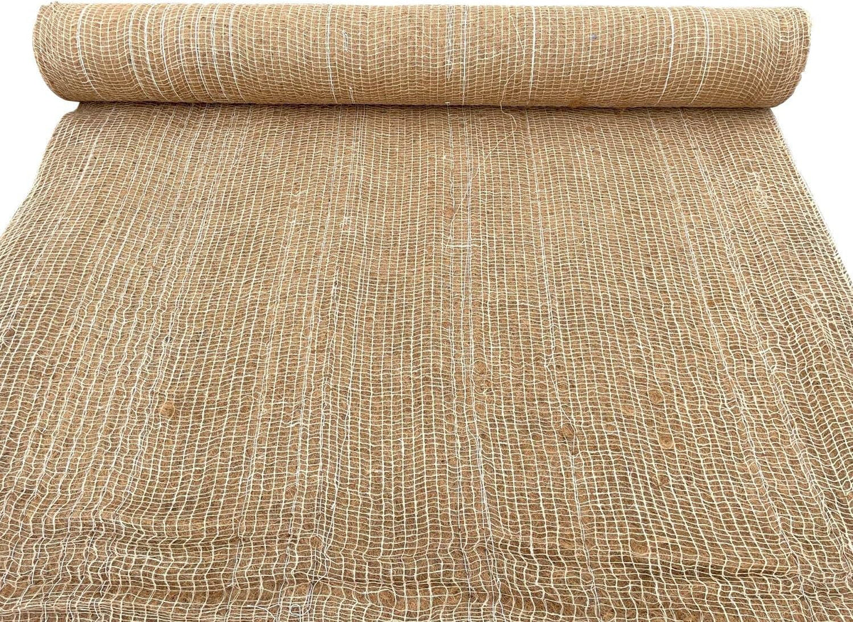 Sandbaggy Coconut Erosion Control Blanket – 3.75 ft x 120 ft Coir Mat for Soil Retention, Slope Stabilization, Plant Growth & Ground Cover – Ideal for Hillsides & DOT Projects - 5 Rolls (2,250 sq ft)