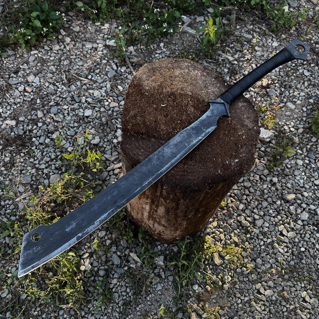 High Manganese Steel Blade Machete for Cutting Trees Heavy Duty Full Tang Outdoor Survival Hunting Tactical Sword