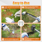 Corrugated Metal Garden Edging, 4"×20Ft Landscape Edging Border for Lawn, Flower Bed, Garden Fence, Paver Edging, Metal Garden Edging for DIY Borders and Landscaping, Black