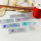 Personalized Satin Sewing Labels for Knitting, Quilting and Sewing Crafts 3/4" x 2 1/2" (20mm x 60mm) (500)