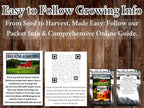 Survival Seed Vault: 50 Varieties, 50,000+ Non-GMO Heirloom Seeds - 5+ Year Supply in Secure Bucket + Growing Guide by B&KM Farms