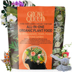 The All-in-One Complete Organic Plant Food, Indoor Plant Food for Houseplants, Organic Fertilizer for Vegetable Gardens, 3lb =75 Formulated Servings Feeds 150 gal Instantly and Slow Release