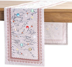 Maison d' Hermine Table Runner 100% Cotton Single Layer Table Runners 48 inches Long for Thanksgiving Christmas Decorations Home Kitchen Dining Party Wedding (Fairy Christmas, 14.5" x 48")