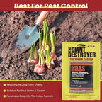 Giant Destroyer Smoke Bomb Gasser – Rodent & for Gophers, Moles, Groundhogs & Rats – 16 Pack (64 Tubes) + Jecudi Towel
