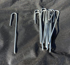 Sandbaggy 400-Pack DRIP TUBING Stakes Landscape Staples | 5 inch Length - 11 Gauge Heavy Duty | Drip Anchors | Landscape Pins | Garden Lawn Nails | Designed to Hold Drip Tubing Up to 1/2" Diameter