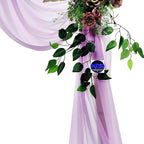 MDS Halloween Chiffon Draping Fabric - 1 Panel, 30" Wide x 100ft Long - Sheer Spooky Arbor & Canopy Drapery for Haunted House Backdrops, Party Ceilings, DIY Costumes & Themed Events - Orchid