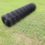 Black PVC Coated Welded Wire Fence 36 Inch x 50 Foot, 2 Inch x 4 Inch 14GA, Garden Border Fencing Roll Vinyl Coating Metal Wire Mesh Hardware Cloth for Yard Vegetable Plant Protection