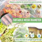 Fruit Tree netting, Blueberry Bush Netting Cover for Garden Protection, 4Pcs 5.3x5.3 FT Garden Plant Netting Pest Barrier for Raised Beds for Strawberry, Tomato, Bug Mesh Net from Bird, Cicadas