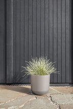 Veradek Round Lima Plastic Planter Pots for Indoor/Outdoor Garden Use, Gray, Suitable for Small to Large Succulent Plants, Flowers, Modern Interior Plants