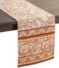 Maison d' Hermine Table Runner 100% Cotton Single Layer Table Runners 36 inches Long for Thanksgiving Christmas Decorations Home Kitchen Dining Party Wedding (Palatial Paisley, 14.5" x 36")