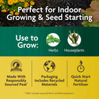 Miracle-Gro Organic Indoor Potting Mix, Protects Against Over and Under Watering, for Indoor Container Plants, Houseplants and Starter Plants, OMRI Listed, 8 qt., 2-Pack