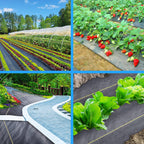 Sunocity 4ft x300ft Black Weed Barrier 3.5oz Landscape Premium Fabric-Heavy Duty Woven Ground Cloth with Superior Permeability Weed Control Convenient Design