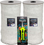 COMMON CULTURE Grow Strong Plant Trellis + Trojan Scissors - 6" Square Soft Mesh Nylon Trellis Netting Bulk Roll - Heavy-Duty Garden Netting for Plants - 5" x 350" - 2 Rolls