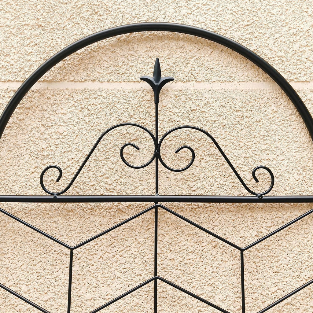 4 Pack 71x20in Garden Trellises with Black Metal Coating, Trellis for Climbing Plants Outdoor, Roses, Vines, Flowers, and Vegetables.