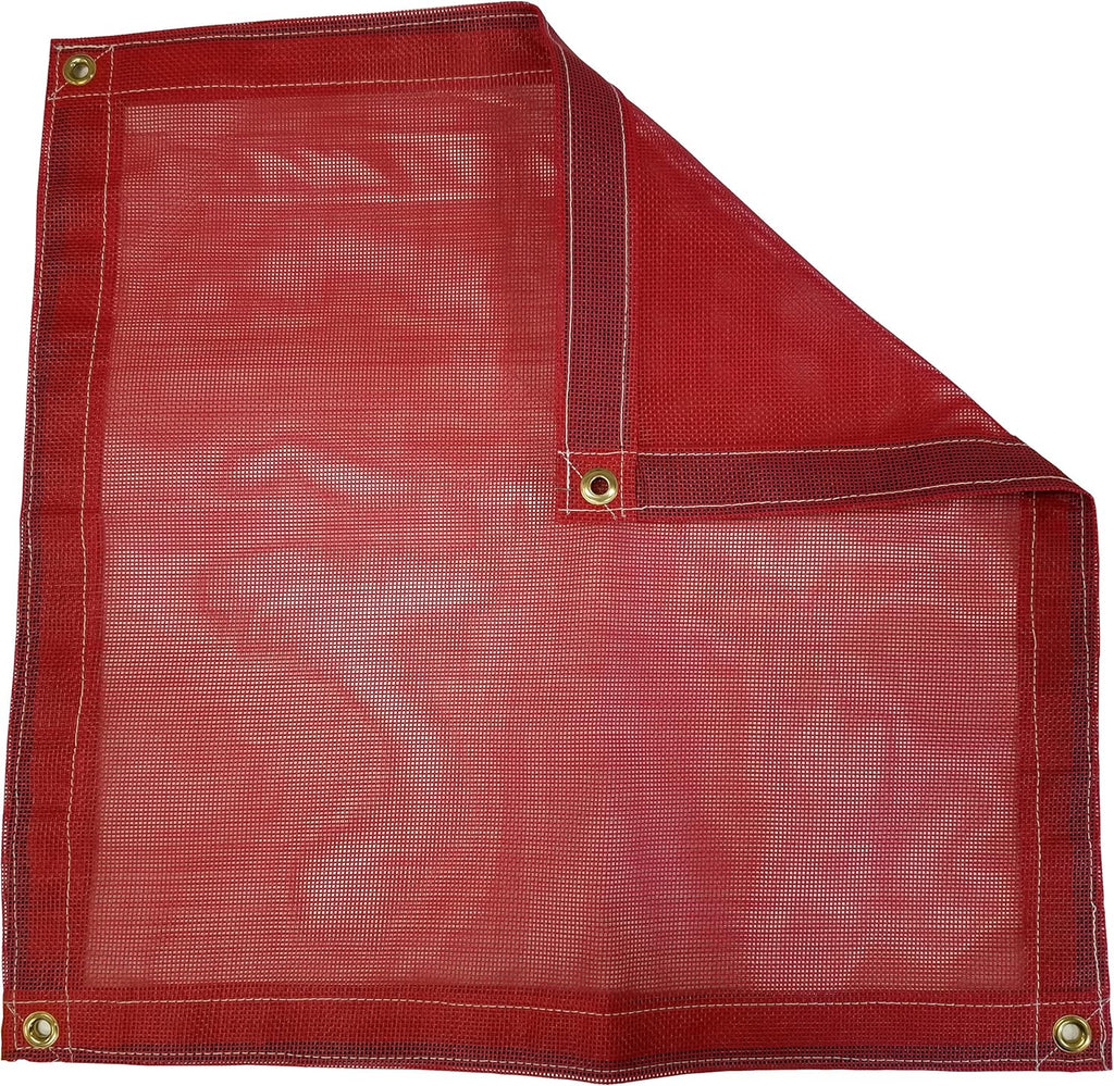 20 Ft. x 20 Ft. Red 10 Oz. Vinyl Coated Mesh Tarp
