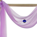 MDS Halloween Chiffon Draping Fabric - 1 Panel, 30" Wide x 30ft Long - Sheer Spooky Arbor & Canopy Drapery for Haunted House Backdrops, Party Ceilings, DIY Costumes & Themed Events - Orchid