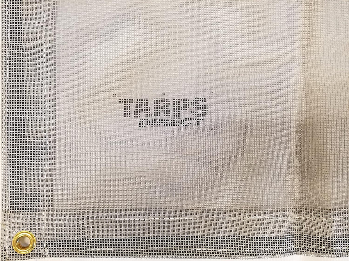 10 Ft. x 38 Ft. Gray 10 Oz. Vinyl Coated Mesh Tarp