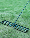 Lawn Leveling Rake,Stainless Steel Lawn Leveler with 45”x10” Ground Plate, 78” Adjustable Long Handle, Heavy Duty Large Level Yard Tool for Grass, Golf Field, Level Soil or Dirt Ground Surfaces-Green