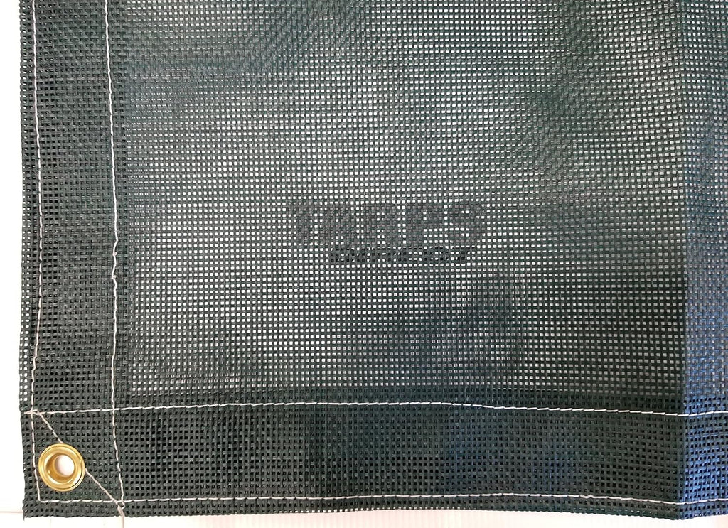 10 Ft. x 30 Ft. Green 10 Oz. Vinyl Coated Mesh Tarp