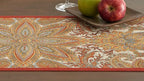 Maison d' Hermine Table Runner 100% Cotton Double Layer Table Runners 108 inches Long for Thanksgiving Christmas Decorations Home Kitchen Dining Party Wedding (Kashmir Paisley, 14.5" x 108")