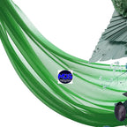 MDS Halloween Chiffon Draping Fabric - 2 Panel, 30" Wide x 50ft Long - Sheer Spooky Arbor & Canopy Drapery for Haunted House Backdrops, Party Ceilings, DIY Costumes & Themed Events - Green