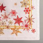 Maison d' Hermine Table Runner 100% Cotton Single Layer Table Runners 48 inches Long for Thanksgiving Christmas Decorations Home Kitchen Dining Party Wedding (Crystal Star, 14.5" x 48")