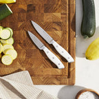 HENCKELS Forged Accent Razor-Sharp 2-pc Paring Knife Set, White Handle, German Engineered Informed by 100+ Years of Mastery