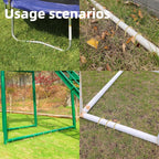 22 Pack 12 Inch Rebar Stakes Anti-Rust Galvanized Steel U Shape Hook Strong Ground Anchors for Tents, Position Kits, Fences, Trampolines Landscape Fabric for Farm Garden