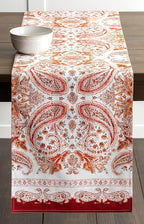 Maison d' Hermine Table Runner 100% Cotton Double Layer Table Runners 72 inches Long for Thanksgiving Christmas Decorations Home Kitchen Dining Party Wedding (Orient, 14.5" x 72")