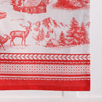 Maison d' Hermine Table Runner 100% Cotton Single Layer Table Runners 72 inches Long for Thanksgiving Christmas Decorations Home Kitchen Dining Party Wedding (Winter Jouy, 14.5" x 72")