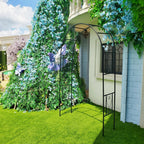 6.9ft H X 4.1ft W Metal Garden Arch Trellis, Garden Arbor for Climbing Plants, Wedding Arch Arbor for Lawn, Party, Backyard Decoration, Black