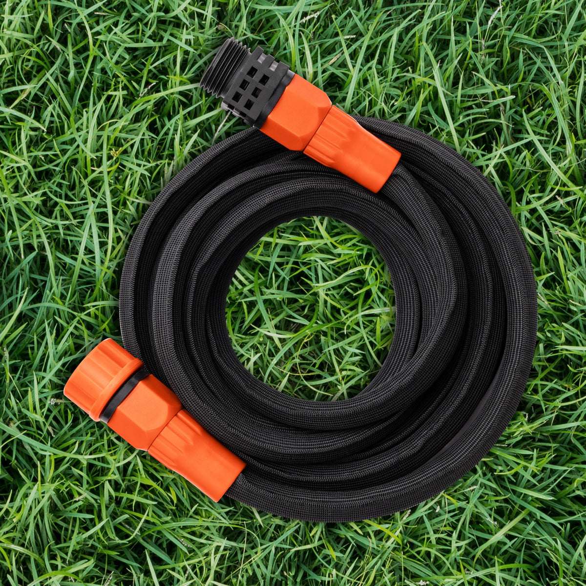 Black + Decker® 25 ft x 5/8 in, Expanding Garden Hose – Lightweight, Kink-Resistant, Quick Repair Couplings® BXMHBB22182