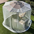 Mosquito Net for Umbrella 7.5 FT | Large Sizes & Fabric Designed for Outdoors | Insect House Screen Netting for Patio, Porch & Garden Terrace | Outside Canopy Bug & Fly Protection Enclosure