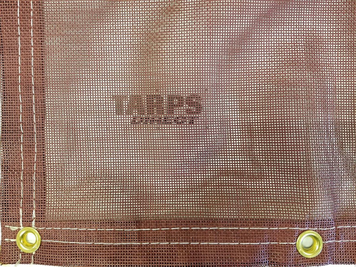 10 Ft. x 18 Ft. Burgundy 10 Oz. Vinyl Coated Mesh Tarp