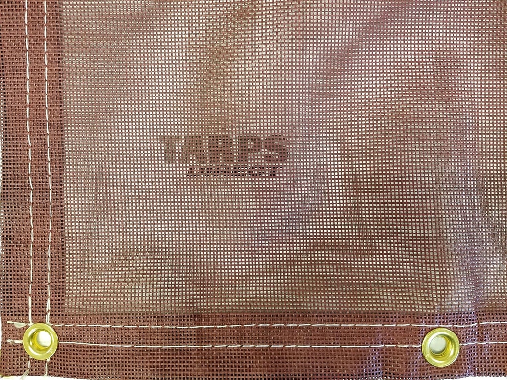 12 Ft. x 26 Ft. Burgundy 10 Oz. Vinyl Coated Mesh Tarp