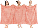 Cotton Paradise 100% Cotton 40x80 Oversized Bath Sheet, Extra Large Turkish Bath Towels for Bathroom, Coral Bathsheet
