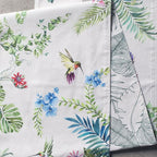 Maison d' Hermine Table Runner 100% Cotton Double Layer Table Runners 72 inches Long Decorative for Home Kitchen Dining Party Baby Shower Wedding Bridal Shower Spring Summer (Tropiques, 14.50" x 72")